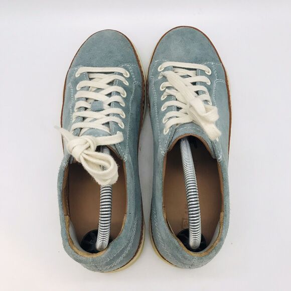 Allen Edmonds Porter Sneakers Men's 7D Blue Suede Lace Up Low Top Designer Shoes - Picture 6 of 11